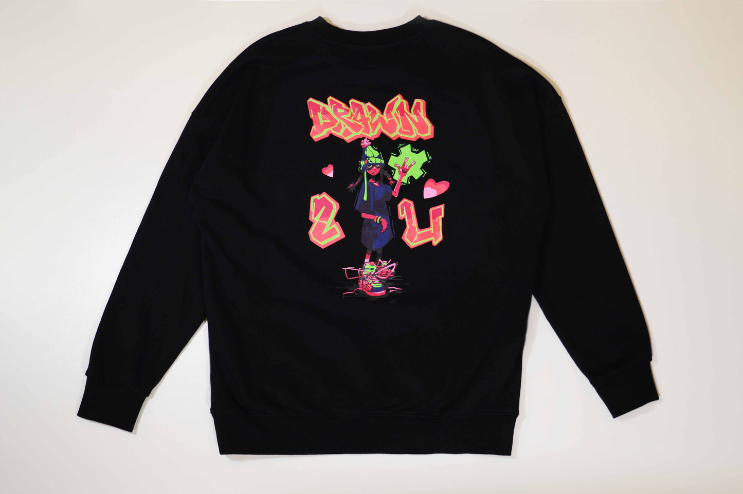 Drawn 2 U Lightweight Sweatshirt - Black