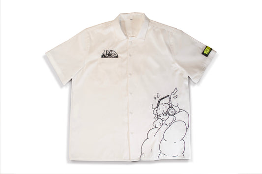 Listen to the Music - White Button Up